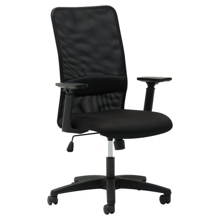 OIF Mesh High-Back Chair, Adjustable Arms, Blk HERET540